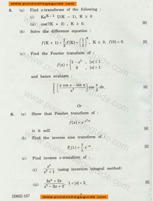 paper set Engineering Mathematics III