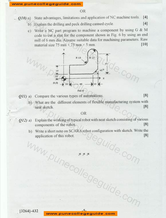 CAD / CAM and Automation, question papers, exam papers, paper set
